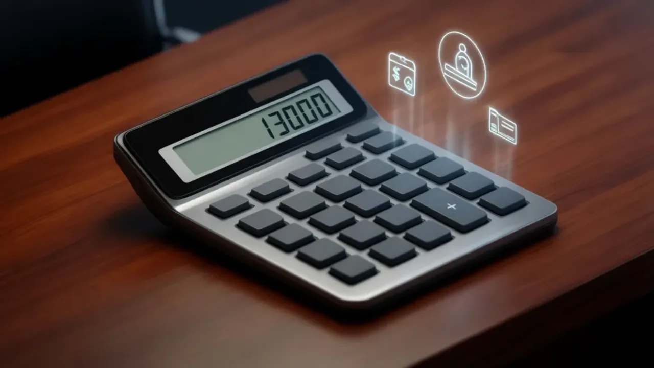 13000 brutto ile to netto? Praktyczny przewodnik po formach zatrudnienia Kalkulator i dokumenty finansowe przedstawiające 13000 brutto ile to netto na umowie o pracę.