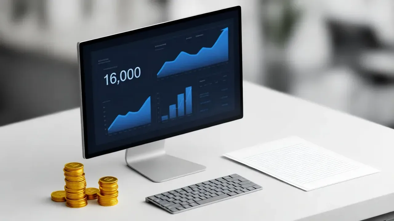 16000 brutto ile to netto? Kalkulator wynagrodzeń: UoP, zlecenie i B2B Wykres finansowy przedstawiający 16000 brutto ile to netto w rozliczeniu na umowę o pracę, zlecenie oraz B2B.