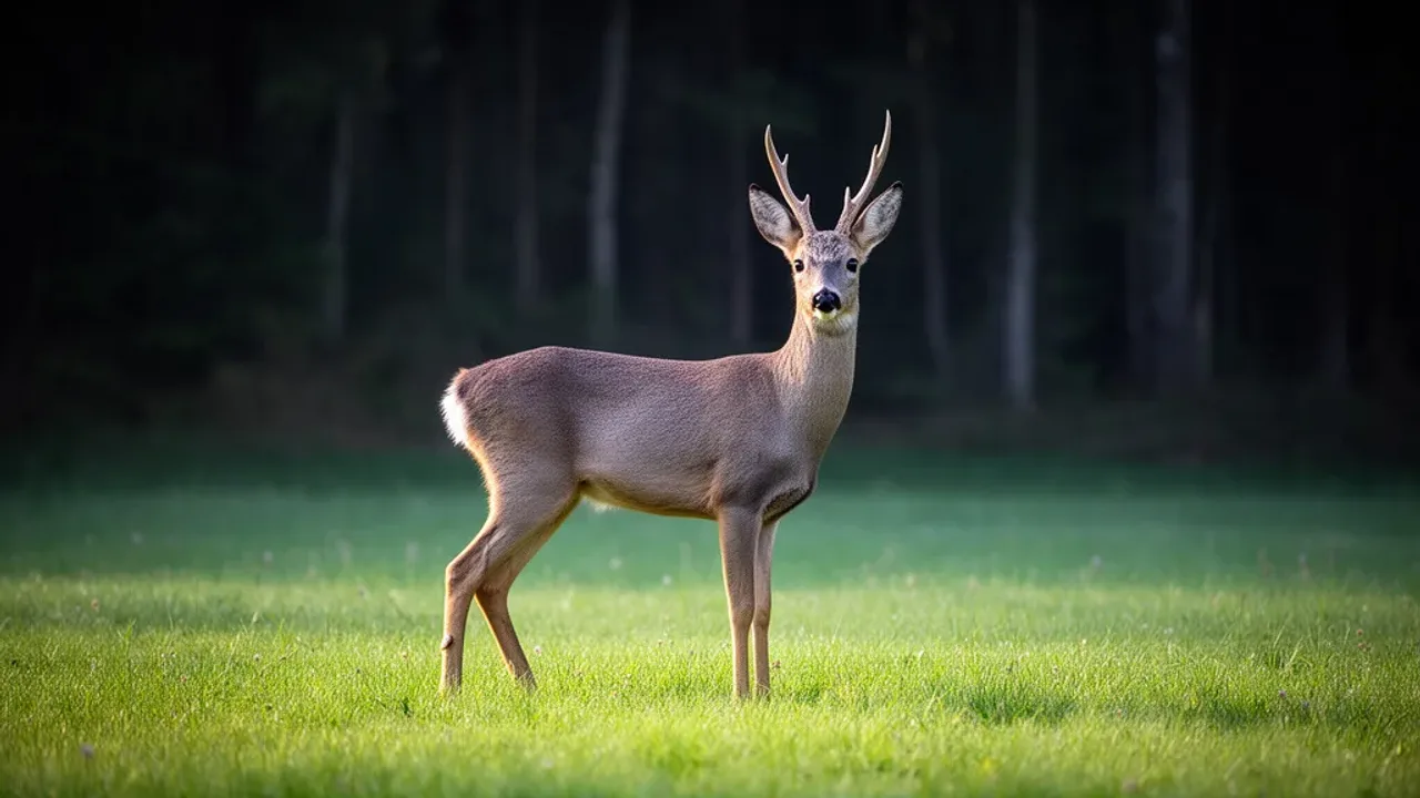 Ile waży dorosła sarna europejska? Fakty o sarnie na łące Dorosła sarna europejska stojąca na łące – sprawdź, ile waży dorosła sarna w naturalnym środowisku.