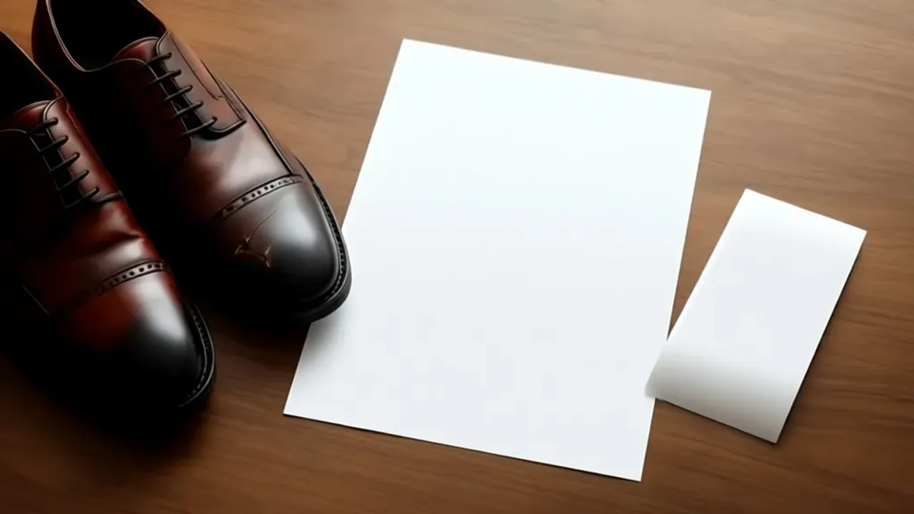 Jak napisać reklamację butów: skutecznie reklamować wadliwy towar Uszkodzone obuwie leżące obok dokumentu z długopisem jako ilustracja poradnika jak napisać reklamację butów.