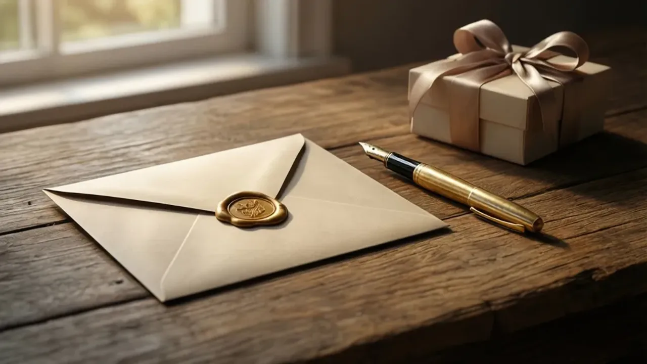 Mądre życzenia na 18 urodziny od rodziców: wzruszające i inspirujące Eleganckie pióro wieczne na papierze czerpanym jako mądre życzenia na 18 urodziny od rodziców.